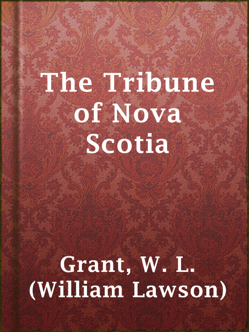Cover image for The Tribune of Nova Scotia